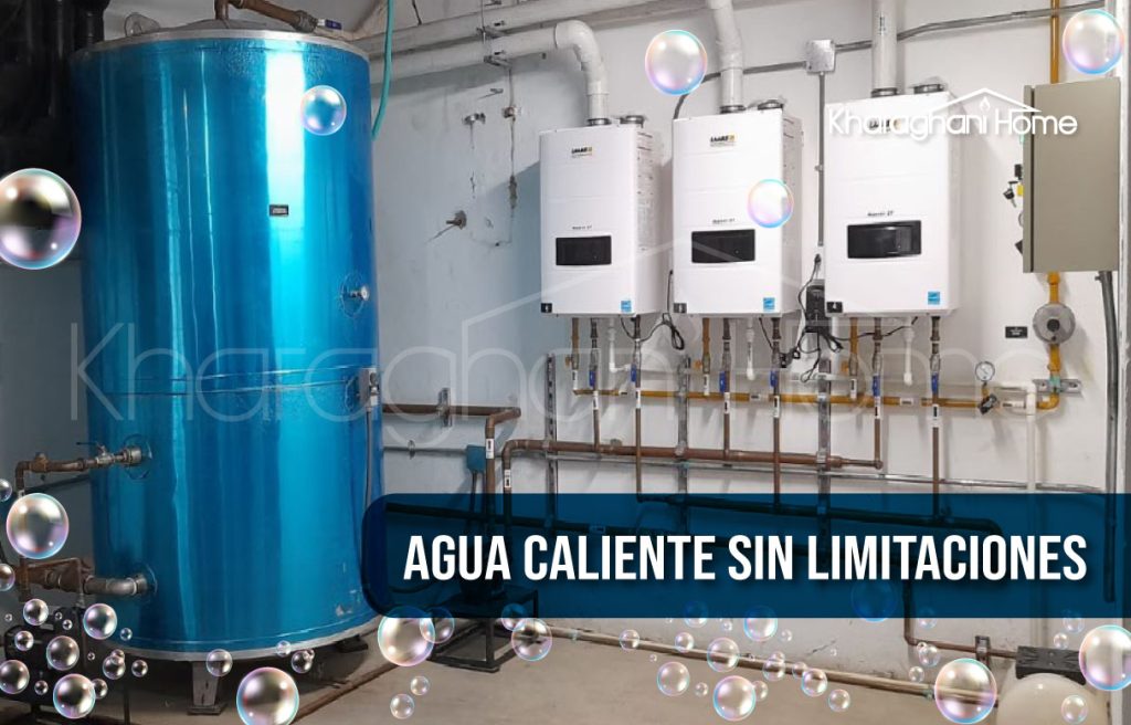 Sistema de agua caliente central con tanque de acumulación