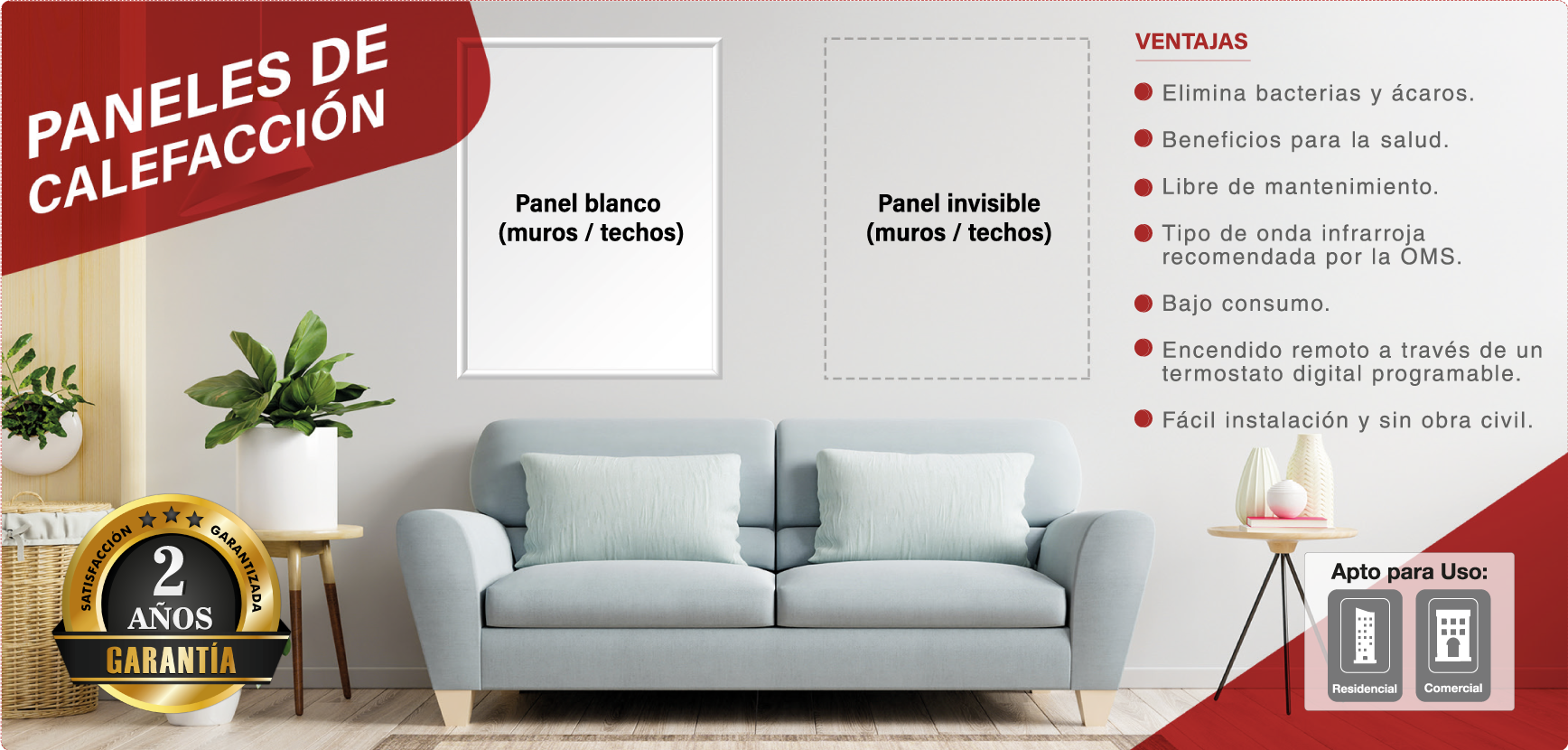 Ahorro económico con los paneles infrarrojos